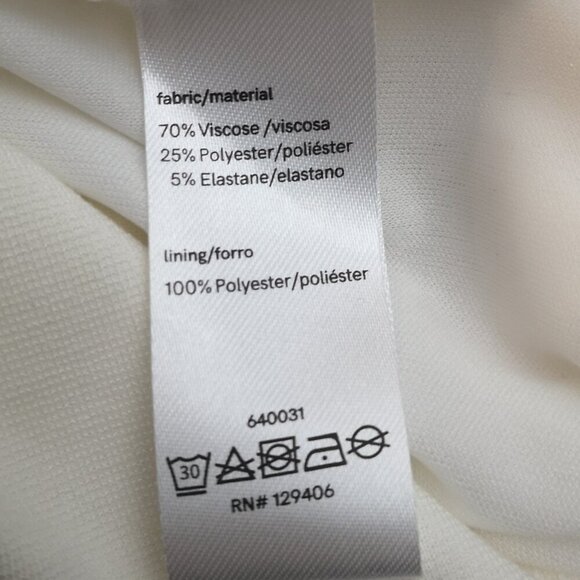 Venus Ladies Size Medium Off White w/ Lace Detail Lined Sleeveless Midi Dress - Picture 5 of 12